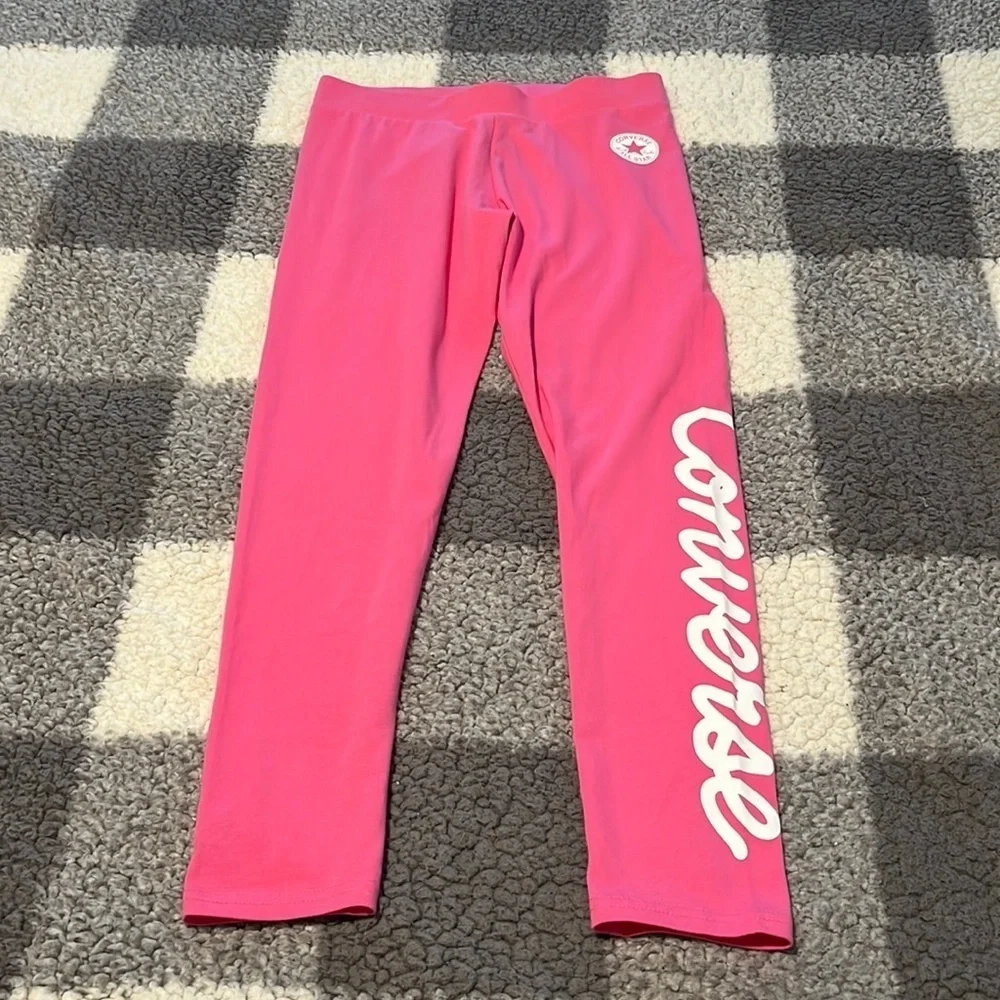 Converse Girl’s Chuck Taylor Pink Leggings Size XL 13-15